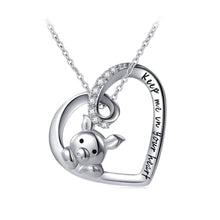 Load image into Gallery viewer, sterling silver cute zodiac pig pendant jewelry student Korean version of the wild couple gift jewellery necklace
