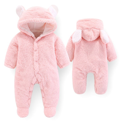 2styles Newborn Baby Winter Hoodie Clothes Polyester Infant Baby Girls Pink Climbing New Spring Outwear Rompers Boy Jumpsuit
