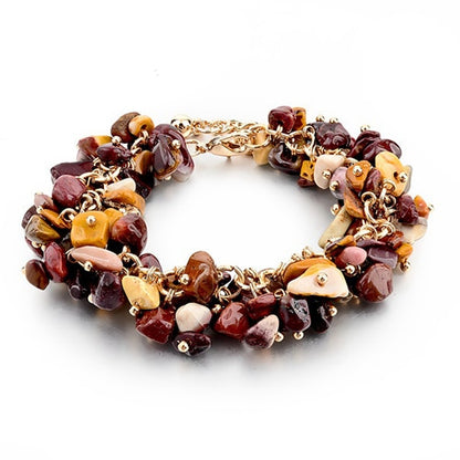 CHICVIE Charm Bracelets & Bangles with Stones Gold color Bracelet Femme for Women Jewelry personalized Purple Bracelet SBR140192