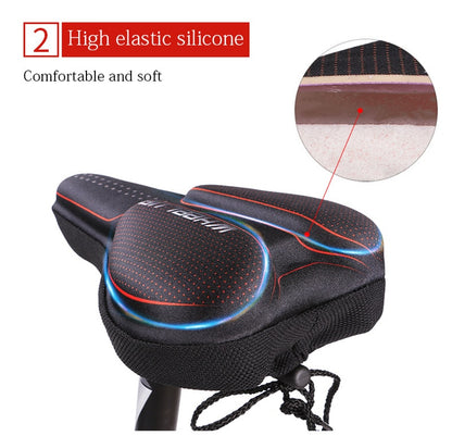 3D GEL Bicycle Saddle Cover Men Women MTB Road Cycle selle velo route coprisella bici asiento bicicleta gel soft bike seat cover