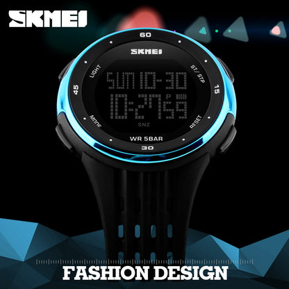 Women Sport Watches 50m Waterproof LED Digital Military Watches SKMEI Women Outdoor Electronics Wristwatches Relogio Masculino