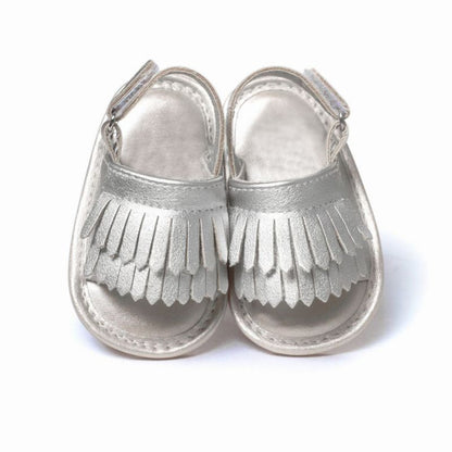 WEIXINBUY Baby Girl Sandals Summer Baby Shoes Casual Fashion Baby Girl Shoes Sandals For Girls PU Fringed Baby Sandals 9 Colors