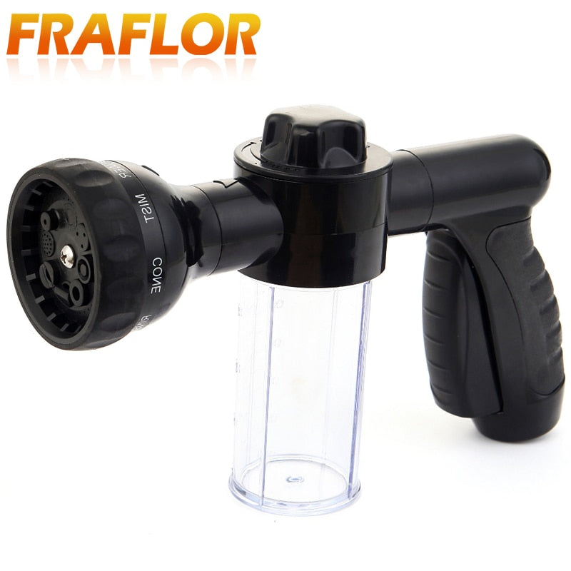 8 Kinds of Spray Pattern Foam Water Gun Car Washer Water Gun Nozzle High Pressure Car Wash Water Gun Home Foam Gun Sprayer