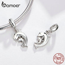 Charger l&#39;image dans la galerie, Happiness Dolphin Pendant Charms Fit Original Bracelet &amp; Necklace 925 Sterling Silver Jewelry Symbol Of Love SCC1206
