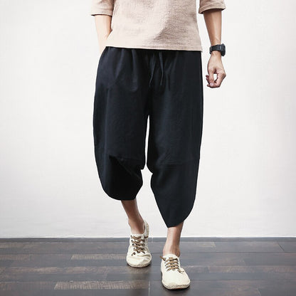 Men Cotton Linen Harem Pant