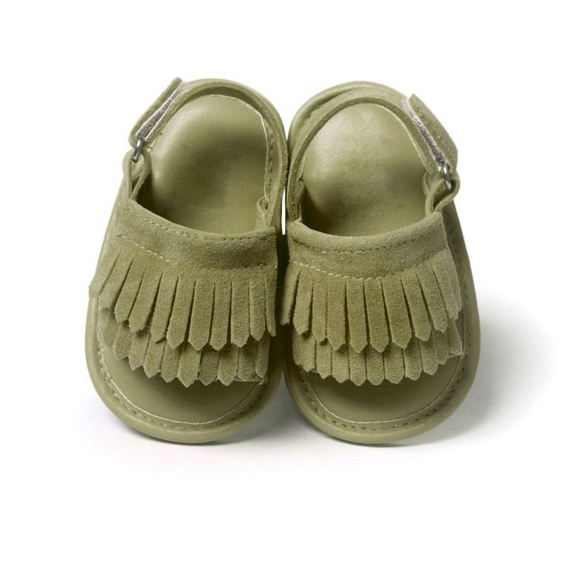 WEIXINBUY Baby Girl Sandals Summer Baby Shoes Casual Fashion Baby Girl Shoes Sandals For Girls PU Fringed Baby Sandals 9 Colors