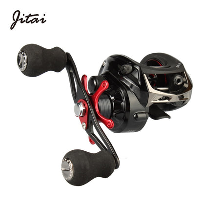 JITAI 14+1BB Baitcasting Fishing Reel 6.4:1 Gear Ratio 8Kg Braking Power High Quality Ultra Light China Fishing Reels Wheels