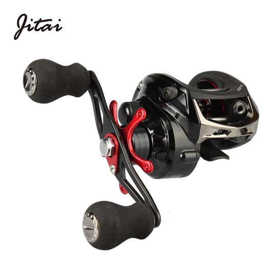 JITAI 14+1BB Baitcasting Fishing Reel 6.4:1 Gear Ratio 8Kg Braking Power High Quality Ultra Light China Fishing Reels Wheels