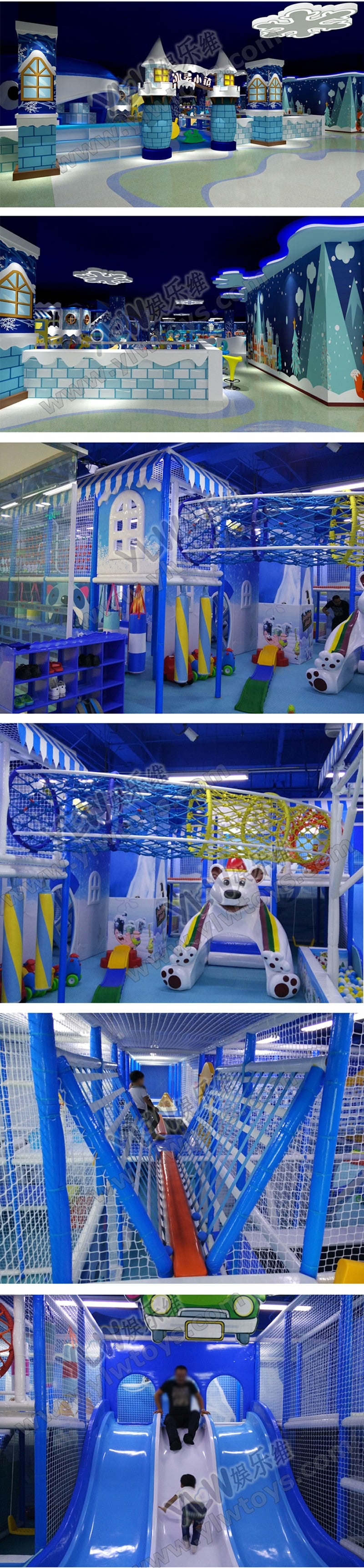 CE TUV Certificated Kids Soft Play Indoor Playground Structure Slide Equipment Commercial Indoor Soft Play Area YLW-IN19606