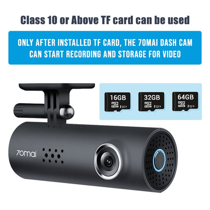 70mai Smart Dash Cam 1S English Voice Control 70 Mai Car Camera 1080P 130FOV Wifi 70mai Car DVR Car Recorder Auto Recorder Wifi