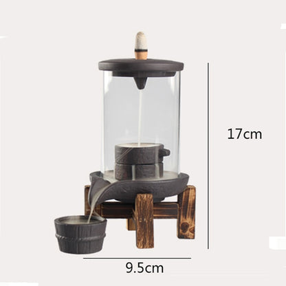 Creative Backflow Incense Burner Ceramic Ornaments Zen Home Indoor Sandalwood Ornamental Aromatherapy Stove