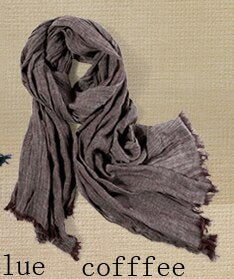 Fashion Classic Retro Scarf Cotton linen lady Men Autumn Multifunctional Soft warm long scarf Multicolor Tassel scarves 72*196cm