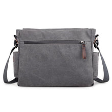 将图片加载到图库查看器，YOOFISH Women&#39;s Canvas Bag large capacity single-shoulder computer bag crossbody bag black/gray/coffee Free shipping XZ-075.
