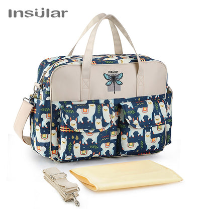 Insular New Style Waterproof Diaper Bag Large Capacity Messenger Travel Bag Multifunctional Maternity Mother Baby Stroller Bags