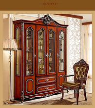 將圖片載入圖庫檢視器 Antique European Cabinet. Storage Cabinet. Glasses. Plates. Cups.  pfy4005
