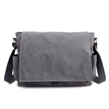 将图片加载到图库查看器，YOOFISH Women&#39;s Canvas Bag large capacity single-shoulder computer bag crossbody bag black/gray/coffee Free shipping XZ-075.
