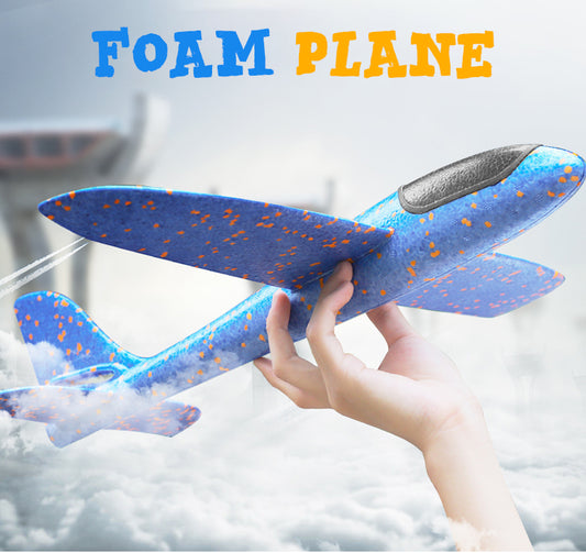 48CM Hand Throw Airplane EPP Foam Launch Fly Glider Planes Model Aircraft Outdoor Fun Toys for Children Party Game Boys Gift