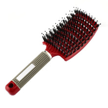 Load image into Gallery viewer, 7 Color Women Hair Scalp Massage Comb Bristle Nylon Hairbrush Wet Curly Detangle Hair Brush for Salon Hairdressing Styling Tools
