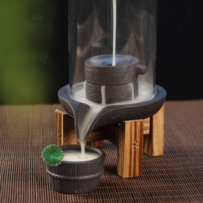 Creative Backflow Incense Burner Ceramic Ornaments Zen Home Indoor Sandalwood Ornamental Aromatherapy Stove