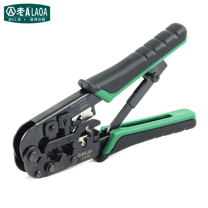 LAOA 4P/6P/8p Multifunction Ratchet Network Pliers Crimping Crimper Crimp Tool Made in Taiwan
