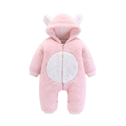 2styles Newborn Baby Winter Hoodie Clothes Polyester Infant Baby Girls Pink Climbing New Spring Outwear Rompers Boy Jumpsuit