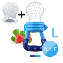 将图片加载到图库查看器，Fresh Food Nibbler Baby Pacifiers Feeder Kids Fruit Feeder Nipples Feeding Safe Baby Supplies Nipple Teat Pacifier Bottles
