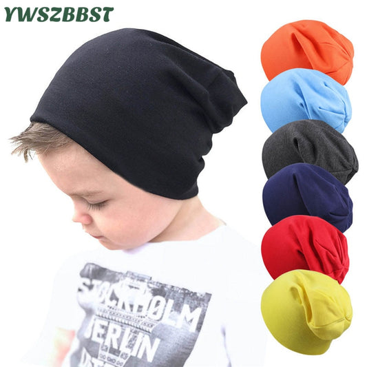 Unisex Kids Knitted Hat Cap Boys Girls Knitted Cap Winter Warm Solid Color Children Hat