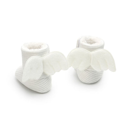 Winter Knitted Baby Warm Shoes Cute Baby Boot Kids Newborn Toddler Super Warm Wings Fly Boots