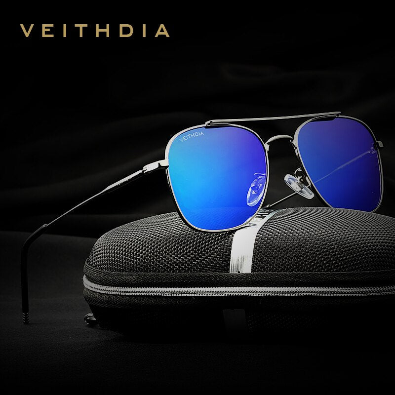 VEITHDIA Polarized Brand Designer Sunglasses Men Women Vintage Sun Glasses Eyewear gafas oculos de sol masculino 3820