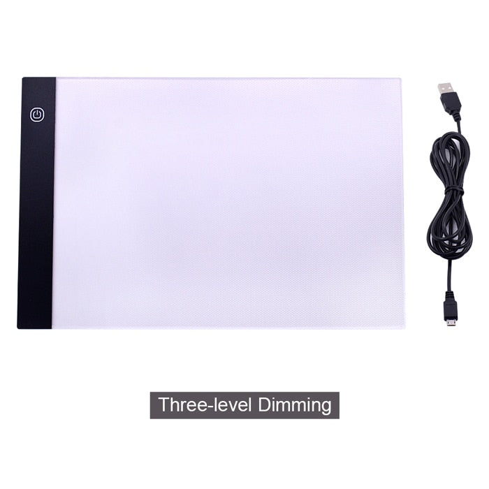 CHIPAL A4 LED Drawing Tablet Digital Graphics Pad USB LED Light Box Copy Board Electronic Art Graphic Painting Writing Table