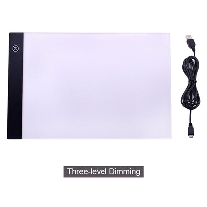 CHIPAL A4 LED Drawing Tablet Digital Graphics Pad USB LED Light Box Copy Board Electronic Art Graphic Painting Writing Table