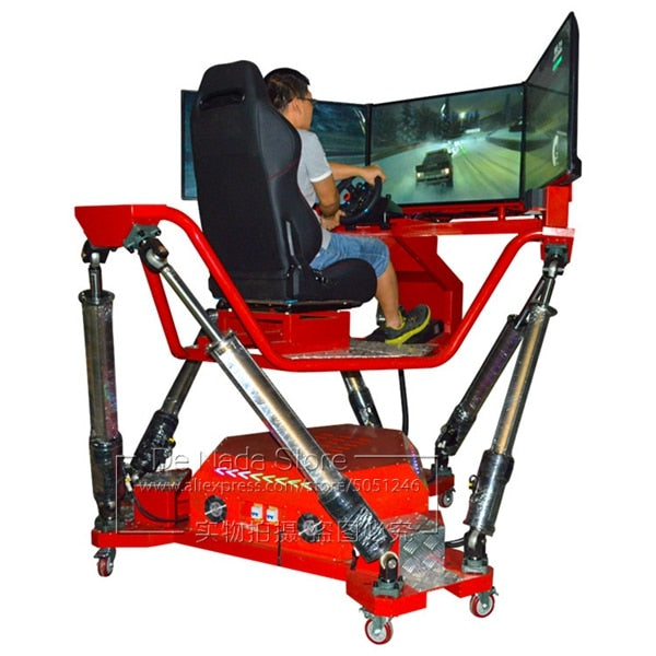 Amusement Device Three Screen HD VR Driving Car Racing Games Video Simulator Arcade Game Machine For Game Center