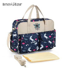 Charger l&#39;image dans la galerie, Insular New Style Waterproof Diaper Bag Large Capacity Messenger Travel Bag Multifunctional Maternity Mother Baby Stroller Bags
