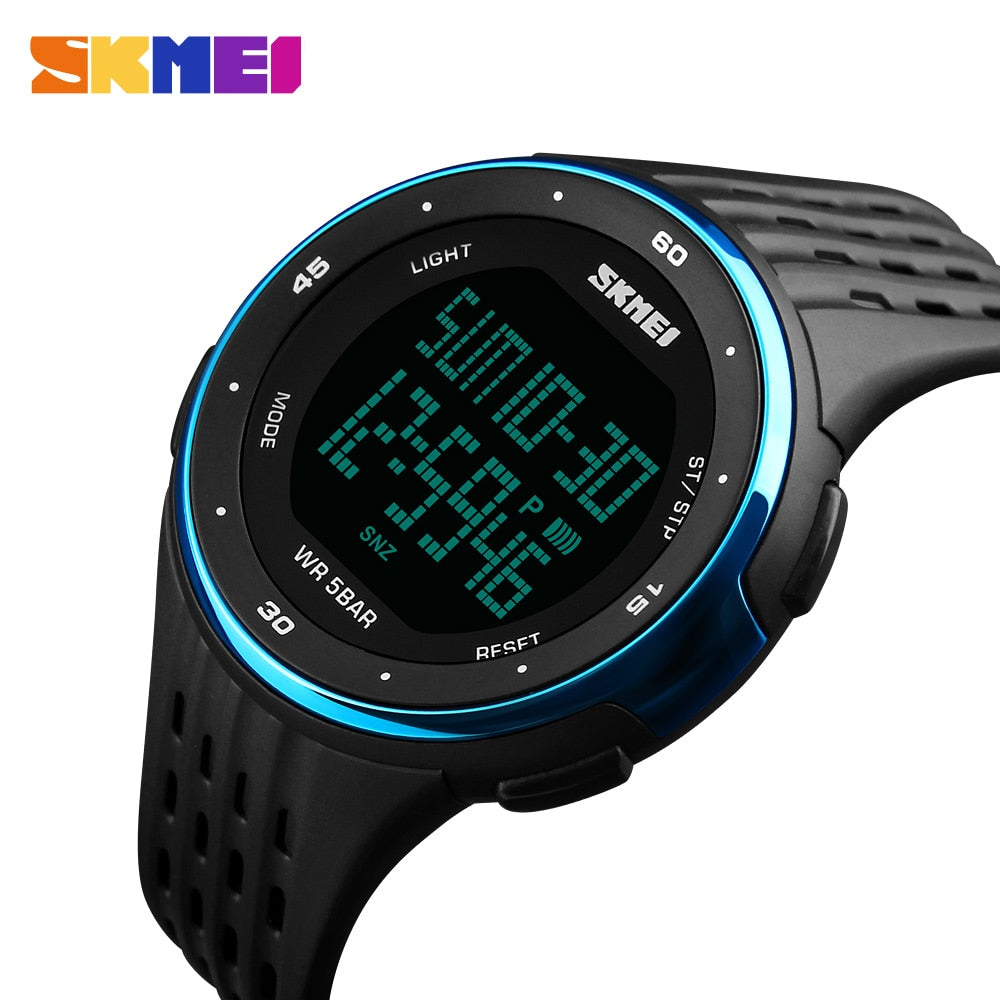 Women Sport Watches 50m Waterproof LED Digital Military Watches SKMEI Women Outdoor Electronics Wristwatches Relogio Masculino