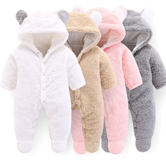 2styles Newborn Baby Winter Hoodie Clothes Polyester Infant Baby Girls Pink Climbing New Spring Outwear Rompers Boy Jumpsuit