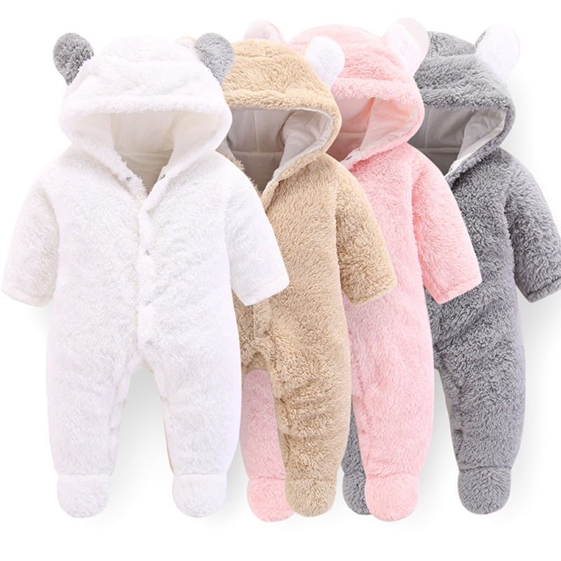 2styles Newborn Baby Winter Hoodie Clothes Polyester Infant Baby Girls Pink Climbing New Spring Outwear Rompers Boy Jumpsuit