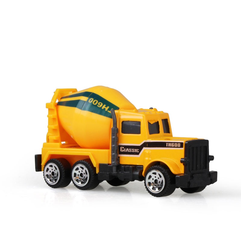 Jenilily Mini Diecast Car Construction Vehicle Engineering Car Excavator Dump Roller Truck Model Toys Lot for Children Adult