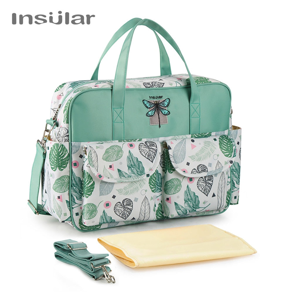 Insular New Style Waterproof Diaper Bag Large Capacity Messenger Travel Bag Multifunctional Maternity Mother Baby Stroller Bags