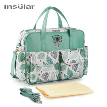 Load image into Gallery viewer, Insular New Style Waterproof Diaper Bag Large Capacity Messenger Travel Bag Multifunctional Maternity Mother Baby Stroller Bags
