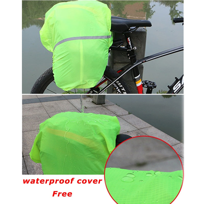 SAVA Bicycle Trunk Pannier Bag 35L Waterproof Bicycle Cycling Bag mtb Bike Panniers Rear Mountain bike double side panniers bag