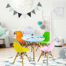 将图片加载到图库查看器，5 Piece Kids Colorful Set with 4 Armless Chairs
