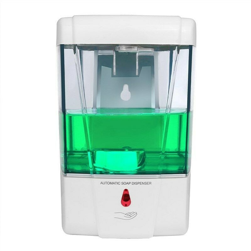 700ml Automatic Sensor Soap Dispenser Wall Mounted Bathroom Liquid Sanitizer Dispenser Touchless Kitchen Household Soap Dispense
