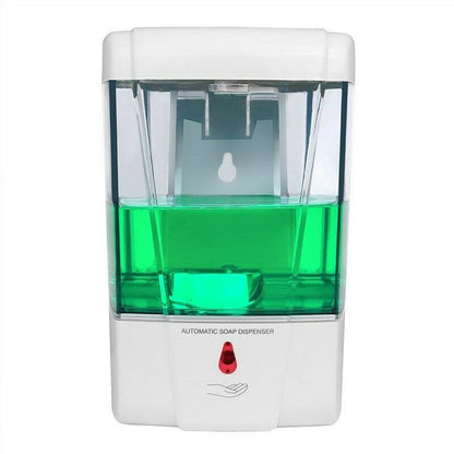 700ml Automatic Sensor Soap Dispenser Wall Mounted Bathroom Liquid Sanitizer Dispenser Touchless Kitchen Household Soap Dispense