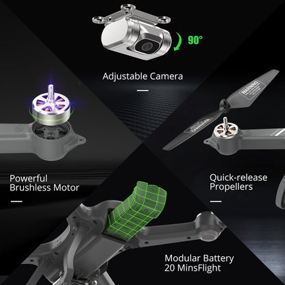 Holy Stone HS700D Drone 4K GPS Profissional Quadcopter 5GHz FPV RC Helicopter 25KM/H 22 Mins Flight Time Brushless Motor Drone