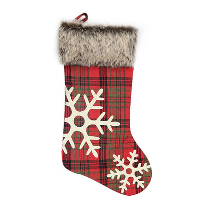 Holiday Christmas bag Stocking Ornament Chrismas Decorations for Home Christmas Tree Ornaments Gift Holders Large Stockings