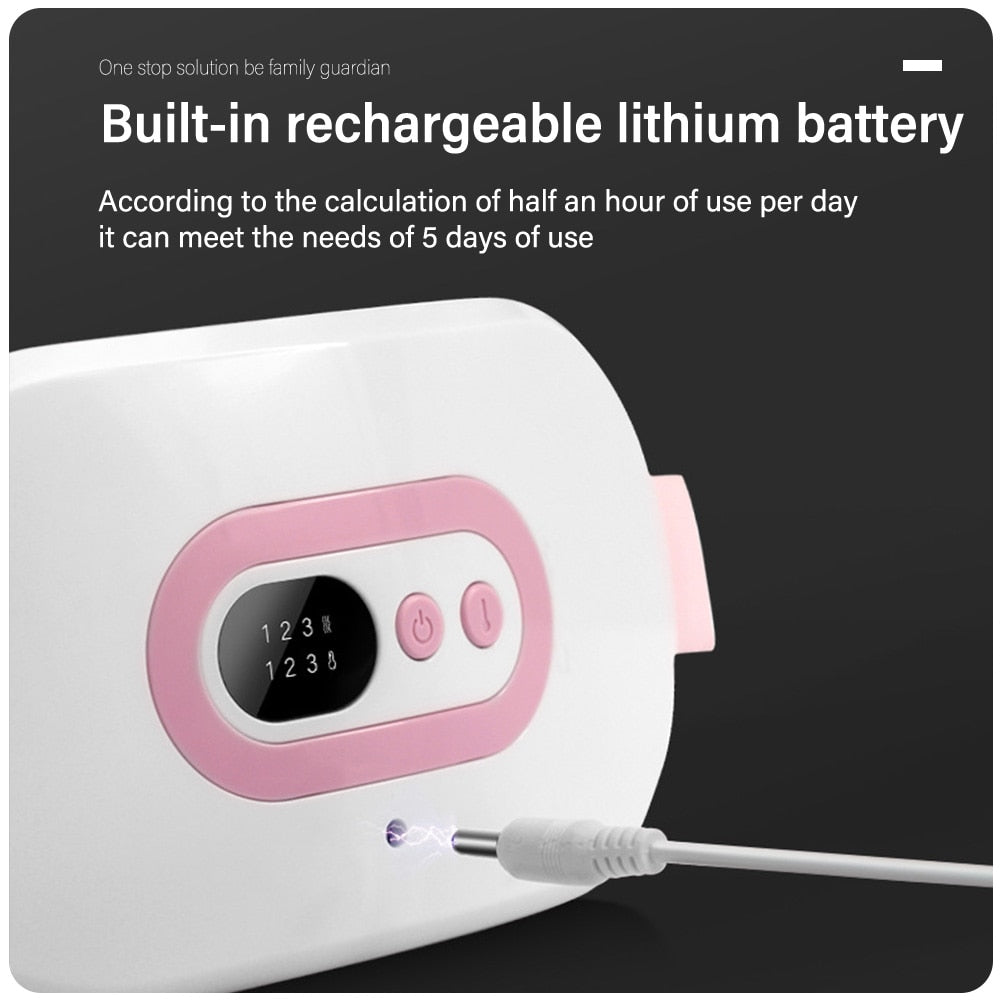 Yongrow Warm Palace Belt Electric Heating Uterus Acupoints Vibrating Massage Relieve Menstrual Pain Massage the Waist Abdomen