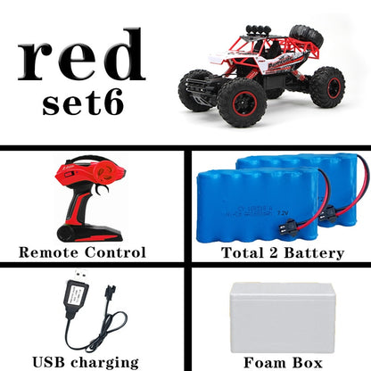 RC Car 4WD climbing Car 4x4 Double Motors Drive Bigfoot Car Remote Control Model Off-Road Vehicle toys For Boys Kids Gift 1/12 Size