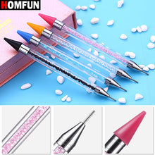 Load image into Gallery viewer, HOMFUN DIY Diamond Painting Pen Tool Accessories Rhinestones Pictures Double Head Diamond Embroidery Point Drill Pen Gift
