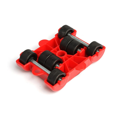 Furniture Mover Set Furniture Mover Tool Transport Lifter Heavy Stuffs Moving Wheel Roller Bar Hand Tools 5 Pcs Set
