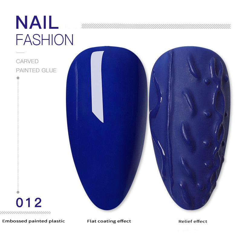 SKVP 3D Emboss Gel Polish Carving Painting 5ml Soak Off UV LED DIY Gel Lacquer Enamel Design Sweater Sculptuur Nails Art